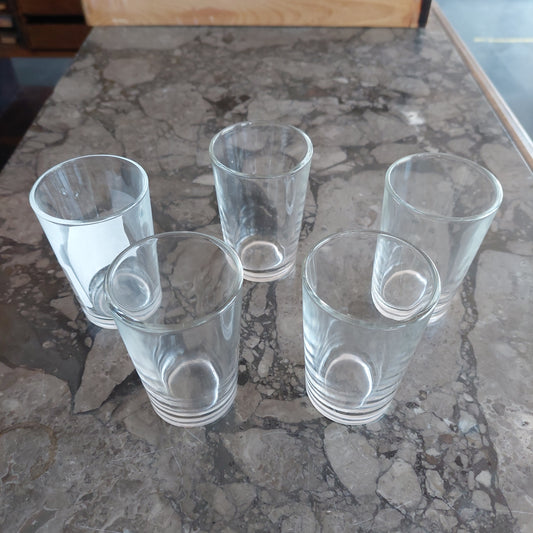Set/5 Bicchierini Liquore Vetro Liscio