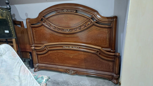 Letto * Matrimoniale Tipo Radica Di Noce Cm185x212x120h