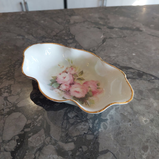 Ciotolina Porcellana Limoges Bordo Oro