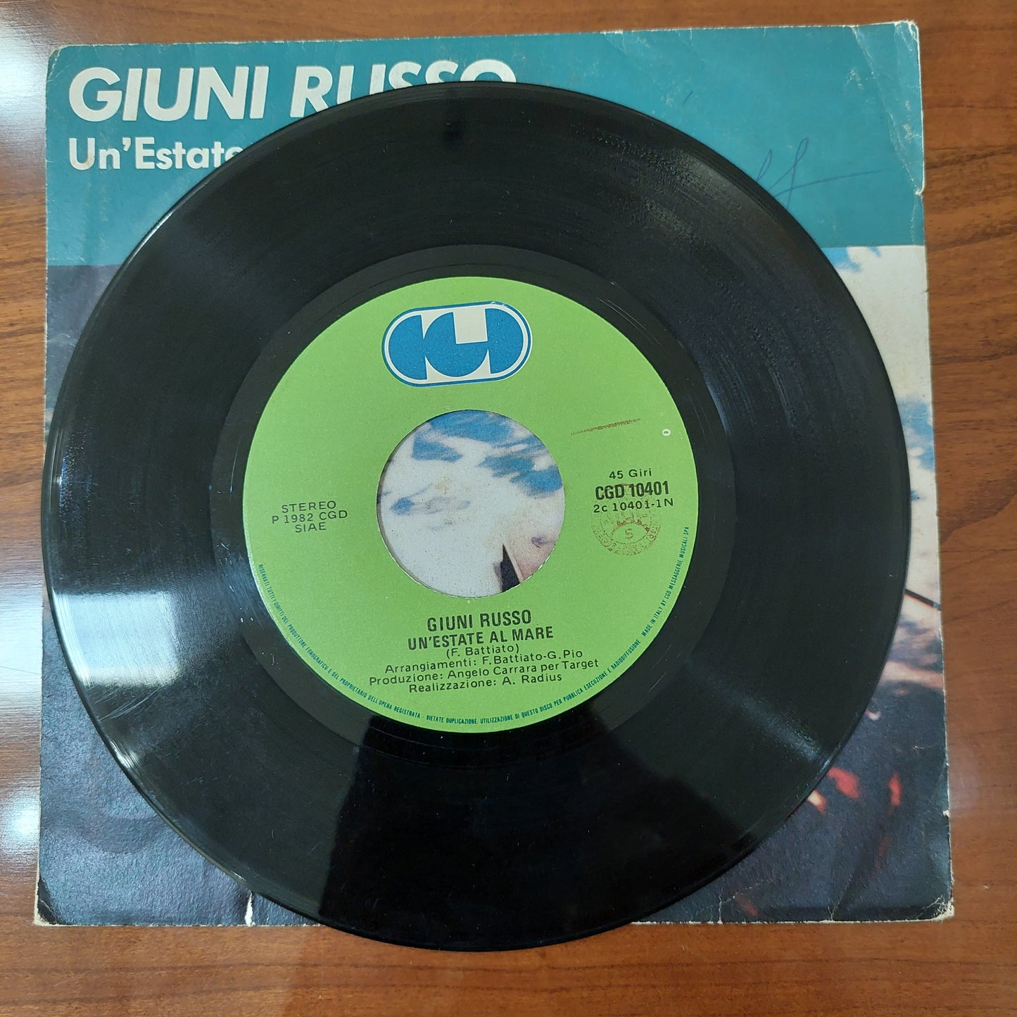 V/un'estate Al Mare - Giuni Russo (45 Giri)