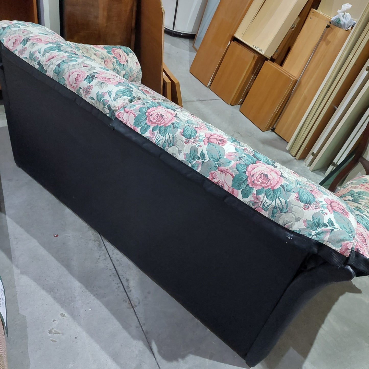 Divano Letto Tessuto Fiori Cm190x90x90h