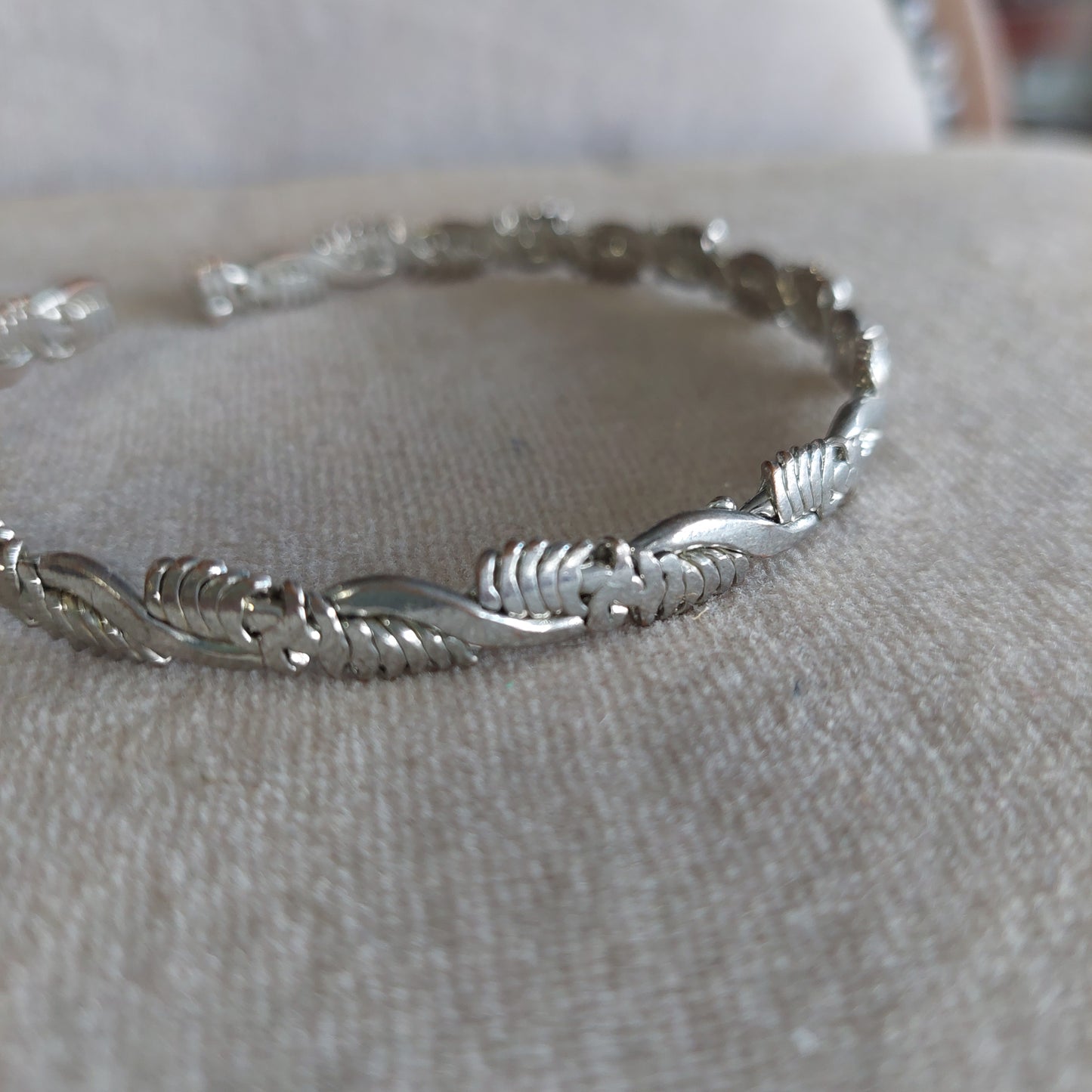 Bracciale Rigido Metallo Argentato