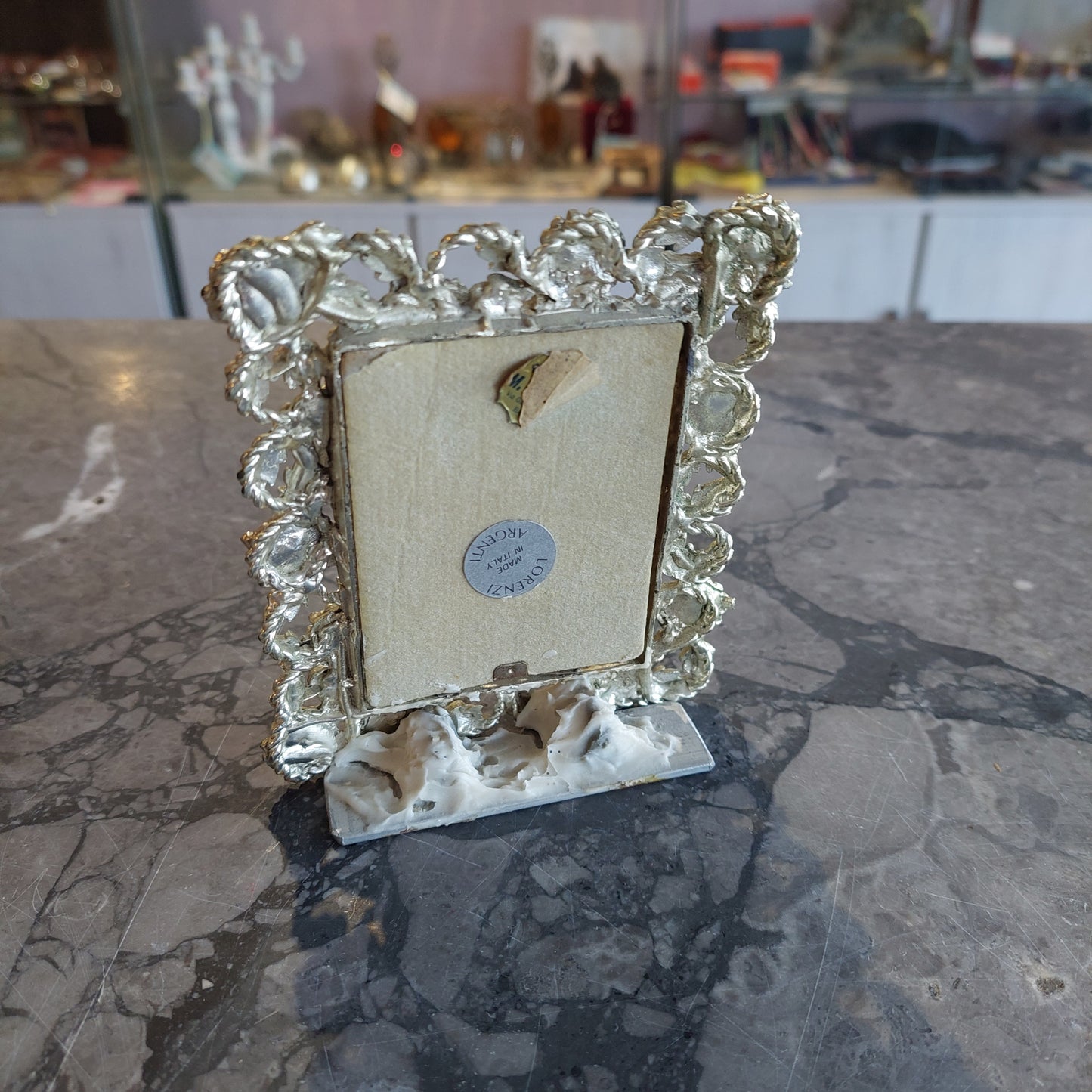 Portafoto Fiori Bagno Argento Lorenzi Argenti
