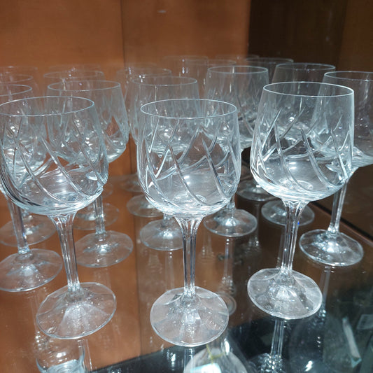 Set/23 Calici Cristallo Molato 11acqua+12vino