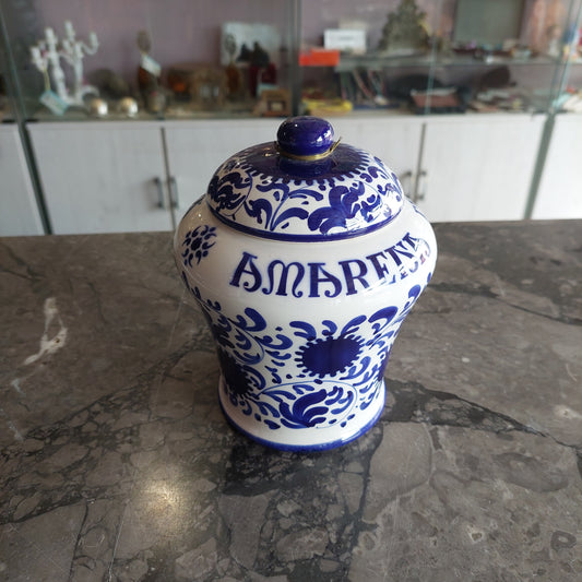 Barattolo Ceramica Amarena Fabbri Bologna Vintage