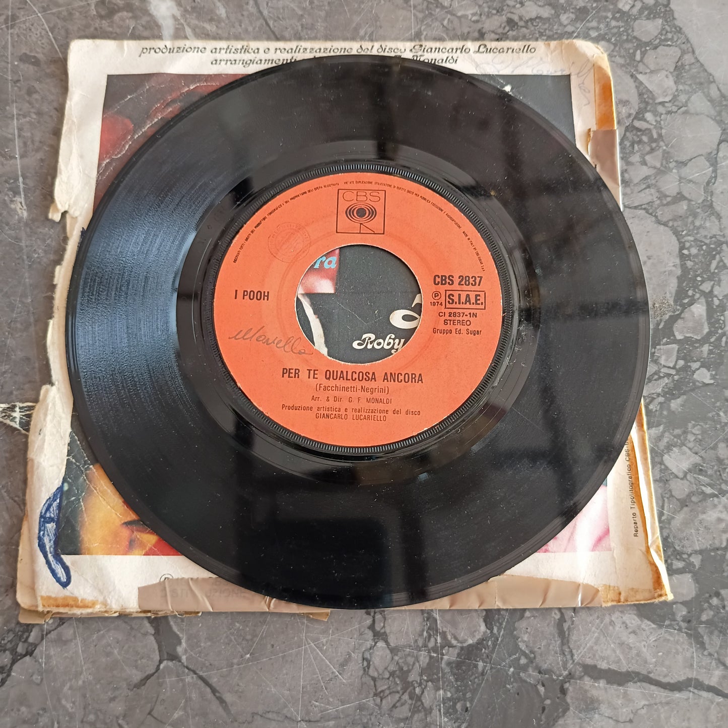 V/*per Te Qualcosa Ancora/e Vorrei-i Pooh (45 Giri) 1974