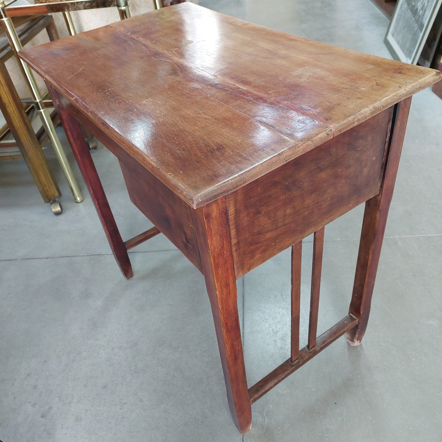Dattilo * Antico In Legno 2/c Cm73x45x72,5h