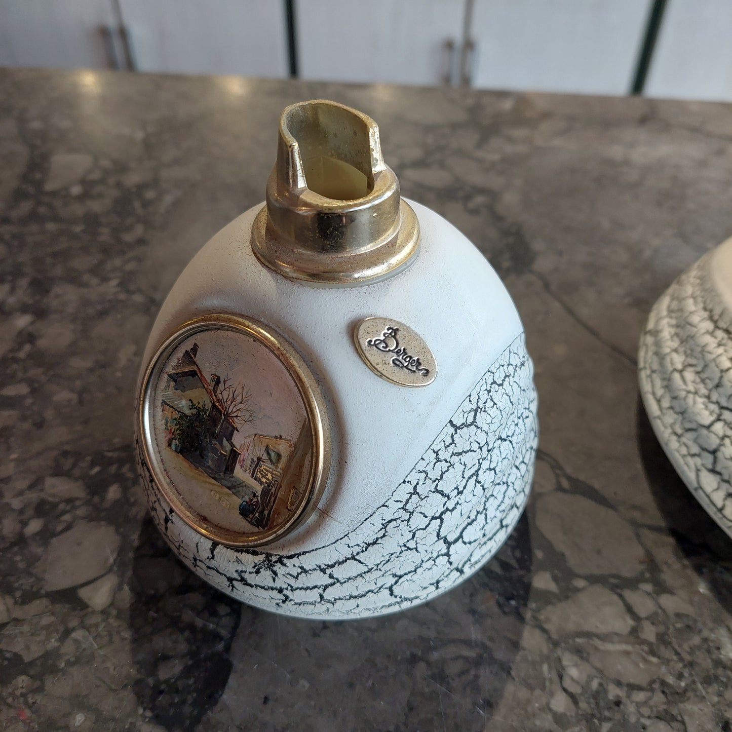 Set/ Posacenere + Porta Accendino Ceramica Vintage