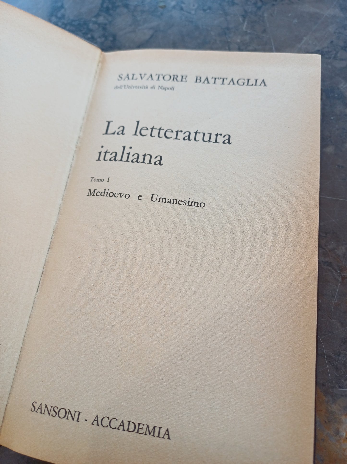 L/la Letteratura Italiana - S. Battaglia