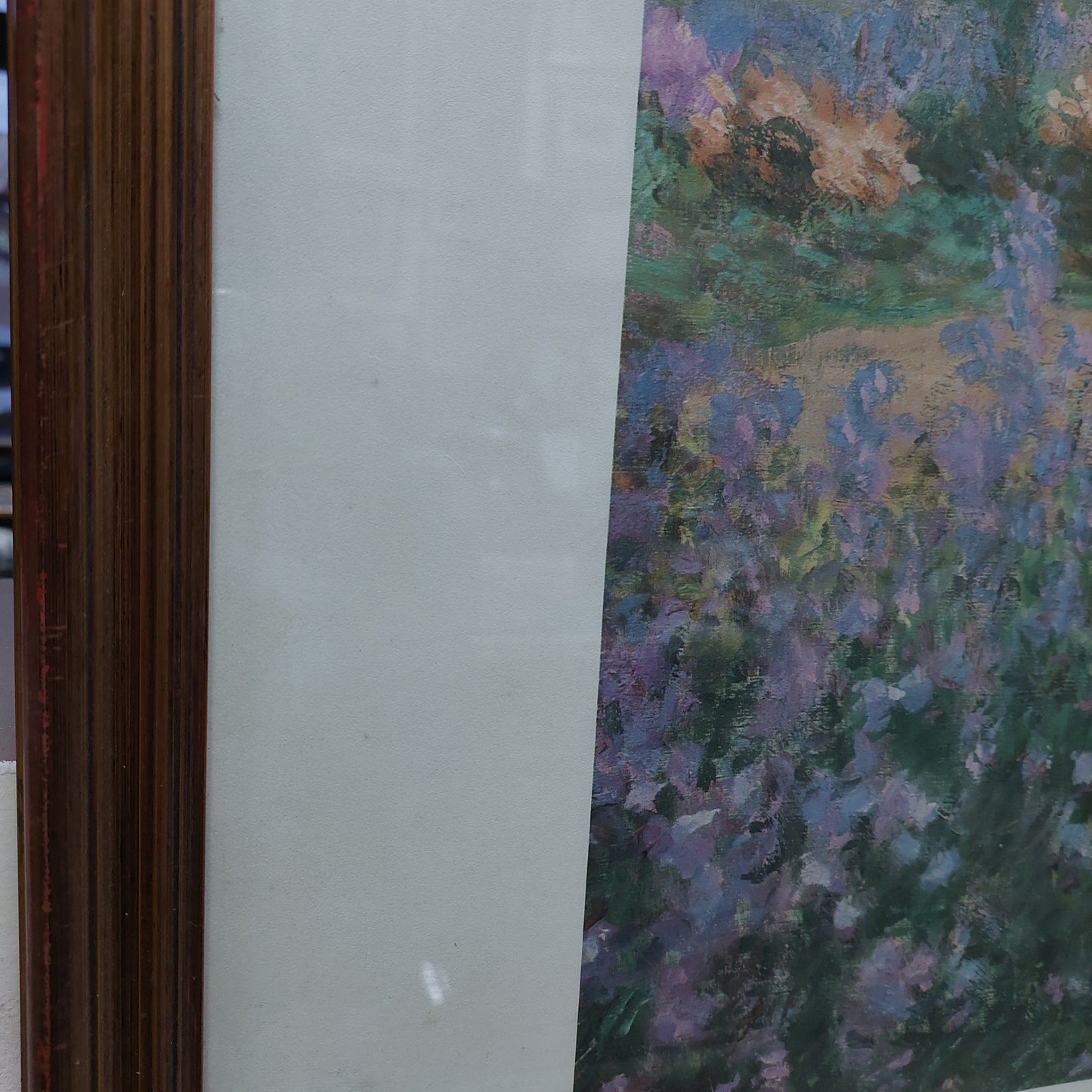 Quadro Stampa "iris Nel Giardino Di Monet" Cm81x66