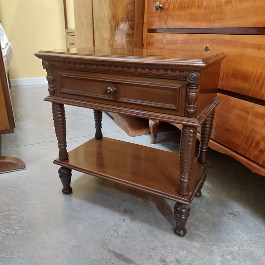 Comodino Legno 1/cassetto Cm58x34x60h
