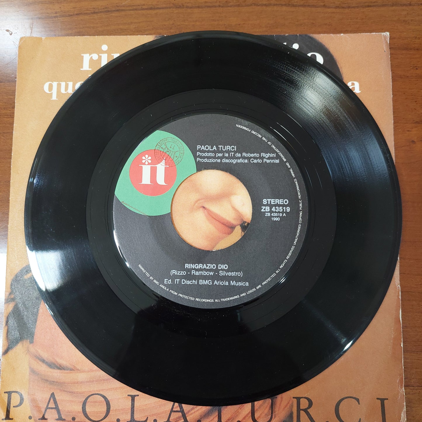V/ringrazio Dio/quel Fondo Di Luce Buona - Paola Turchi (45 Giri)*
