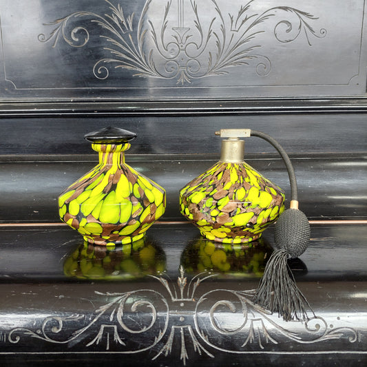 Set/2 Boccette Profumo Vetro* Di Murano Vintage