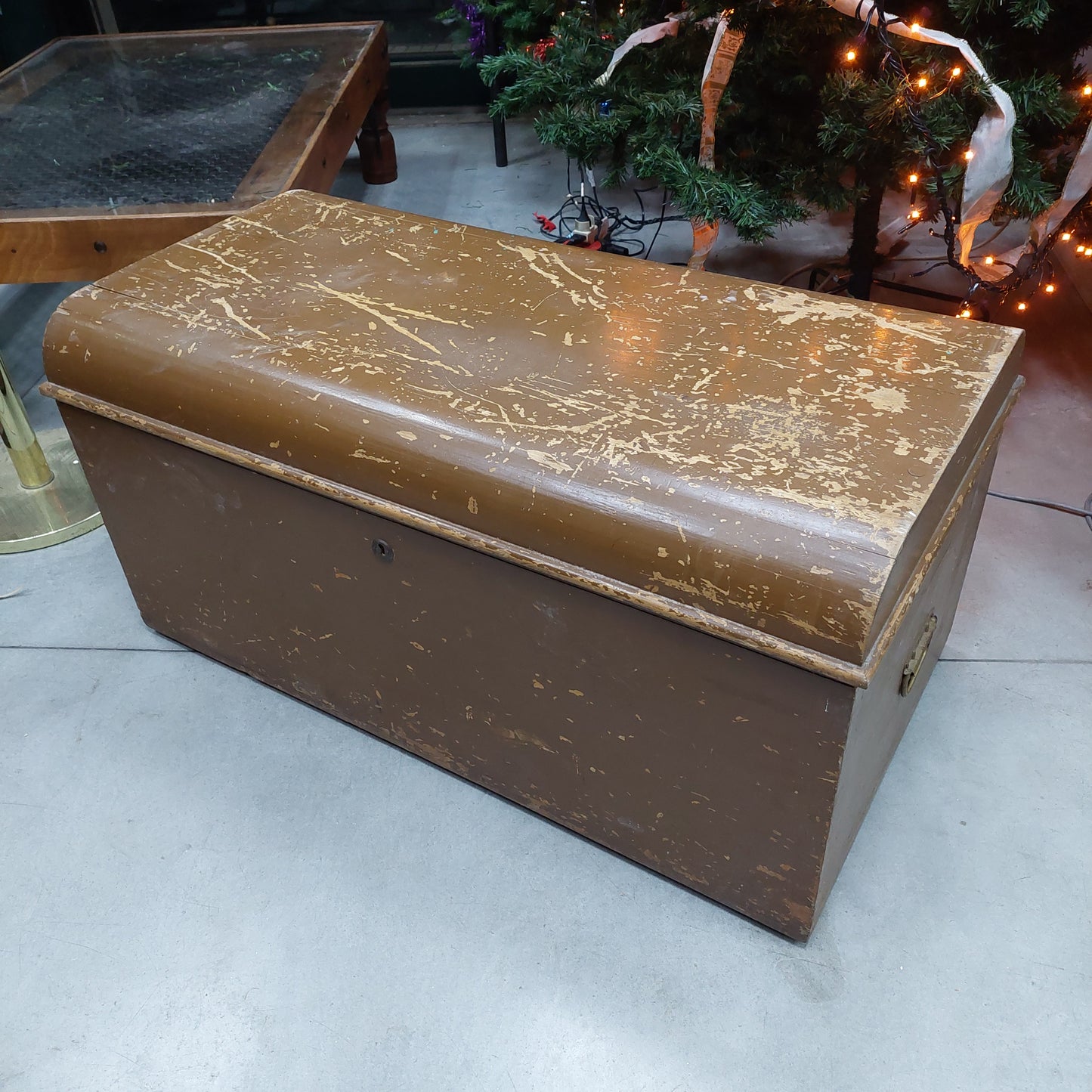 Baule* Cassapanca Legno Primi '900 Cm102x53x50h