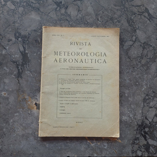 L/ Rivista Di Meteorologia Aeronautica - Settembre 1965