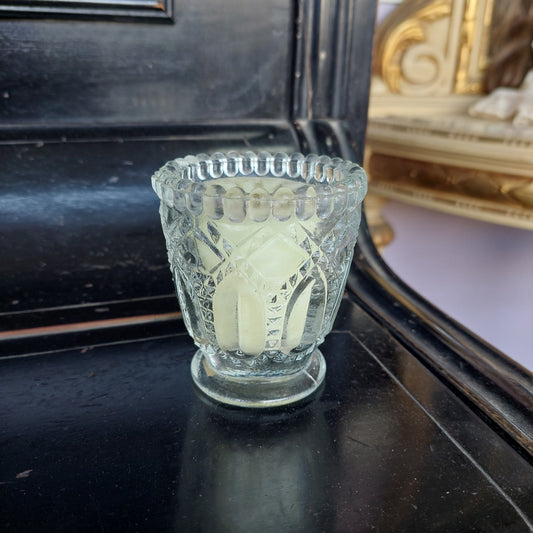 Portacandela Vetro Stile Veneziano Con Candela
