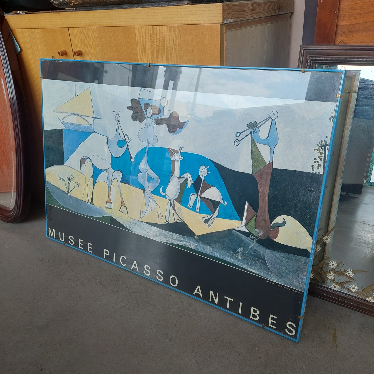 Quadro Poster Vintage Musee Picasso Antibes 1946
