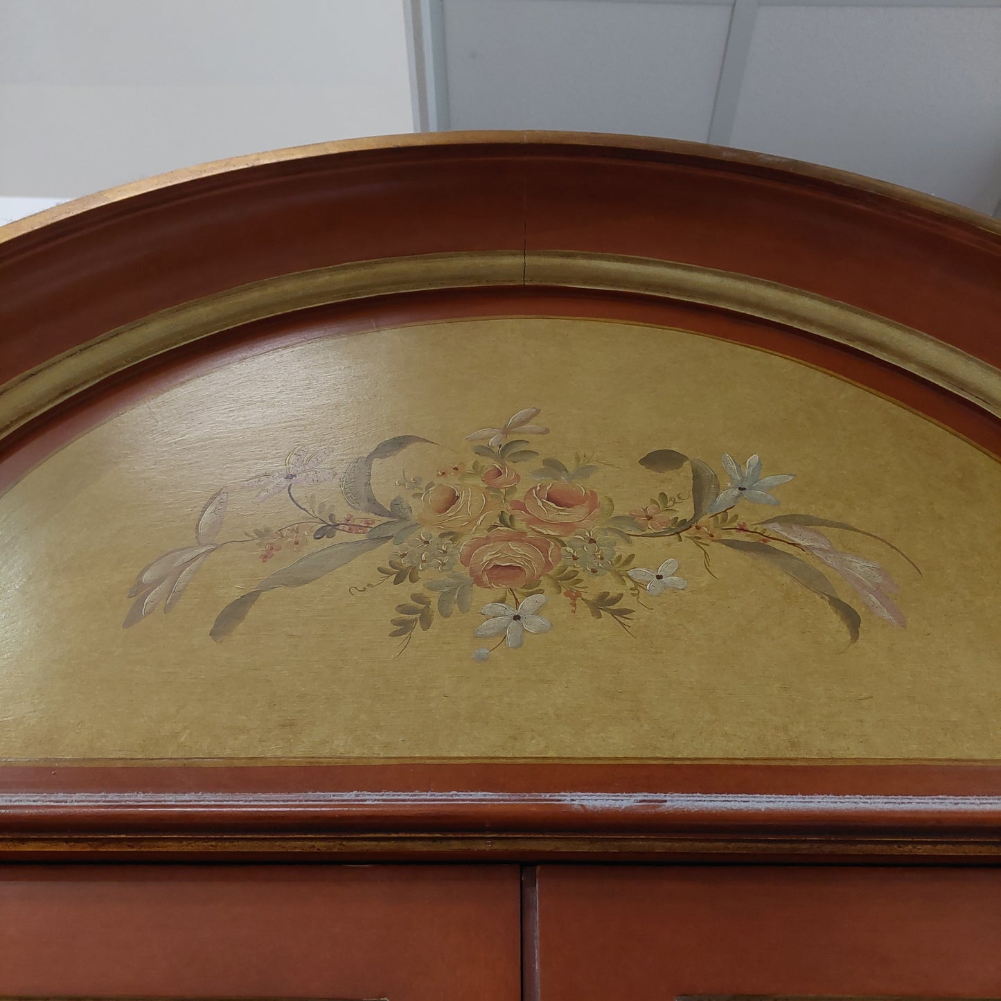 Vetrina Antica Legno Dipinto
