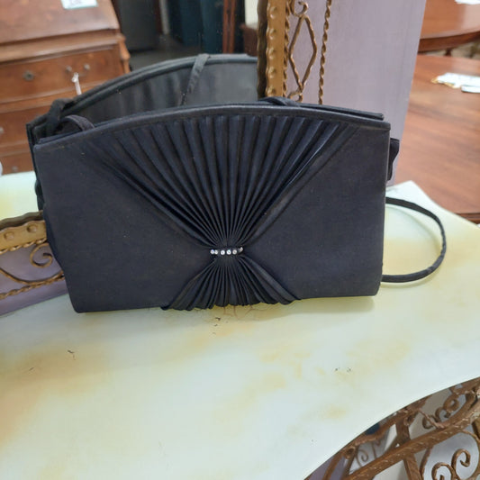 Pochette Raso Nera Albertario Vintage