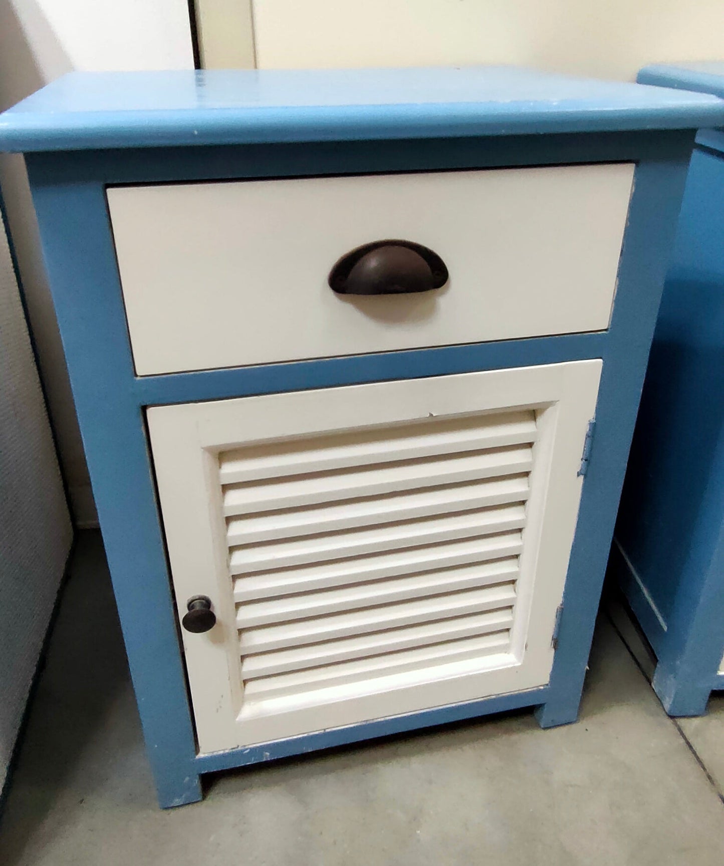 Coppia Comodini * Bicolore 1/c 1/a Cm45x33x60h