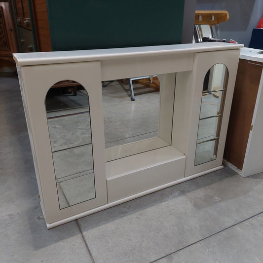 Specchio/mobiletto Bagno Bianco 3/ante