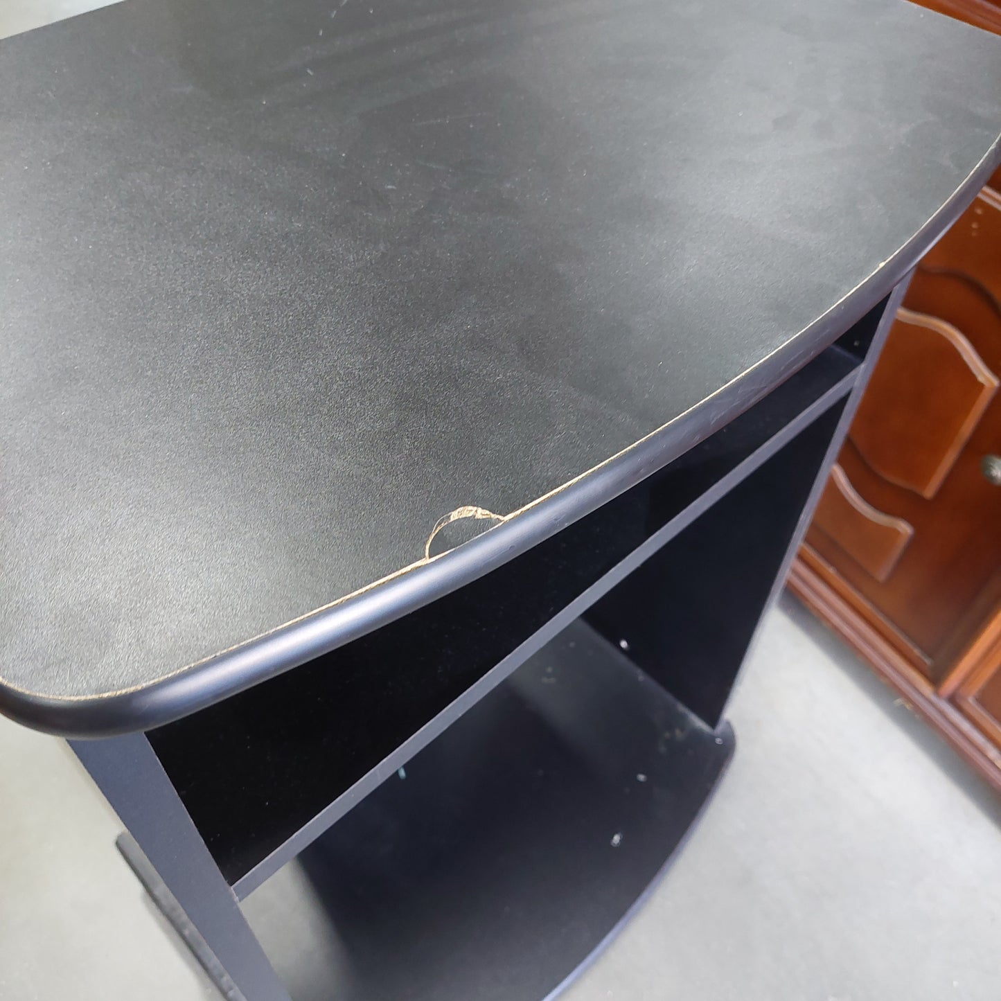 Carrellino Porta Tv * Nero Con Ruote Cm53x39x77h