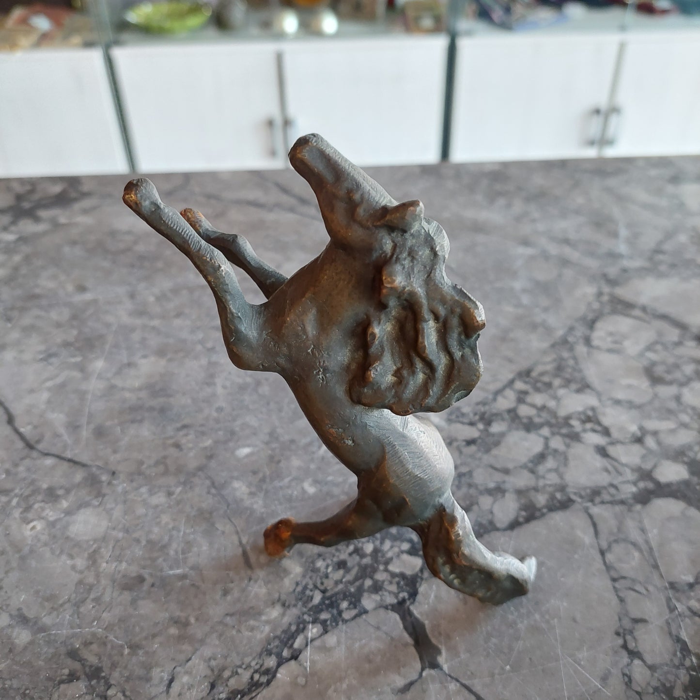 Statuetta * Ottone Cavallo Impennato Cm13x4x13h