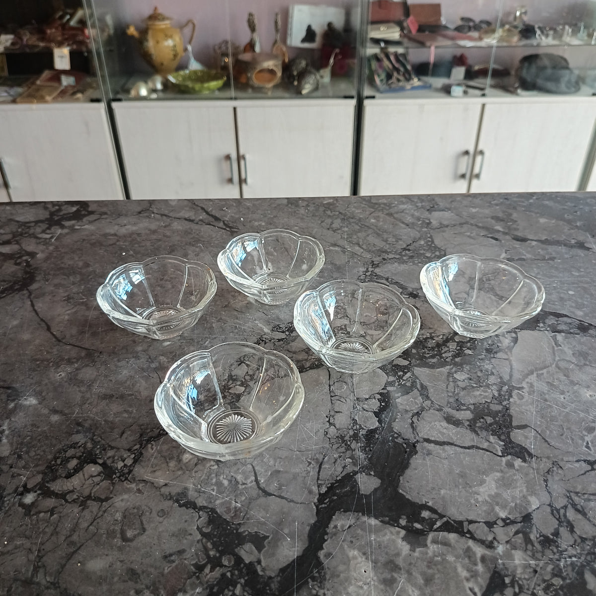 Set/5 Ciotoline Aperitivo Vetro Smerlato