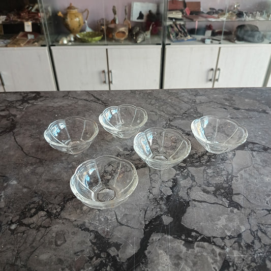 Set/5 Ciotoline Aperitivo Vetro Smerlato