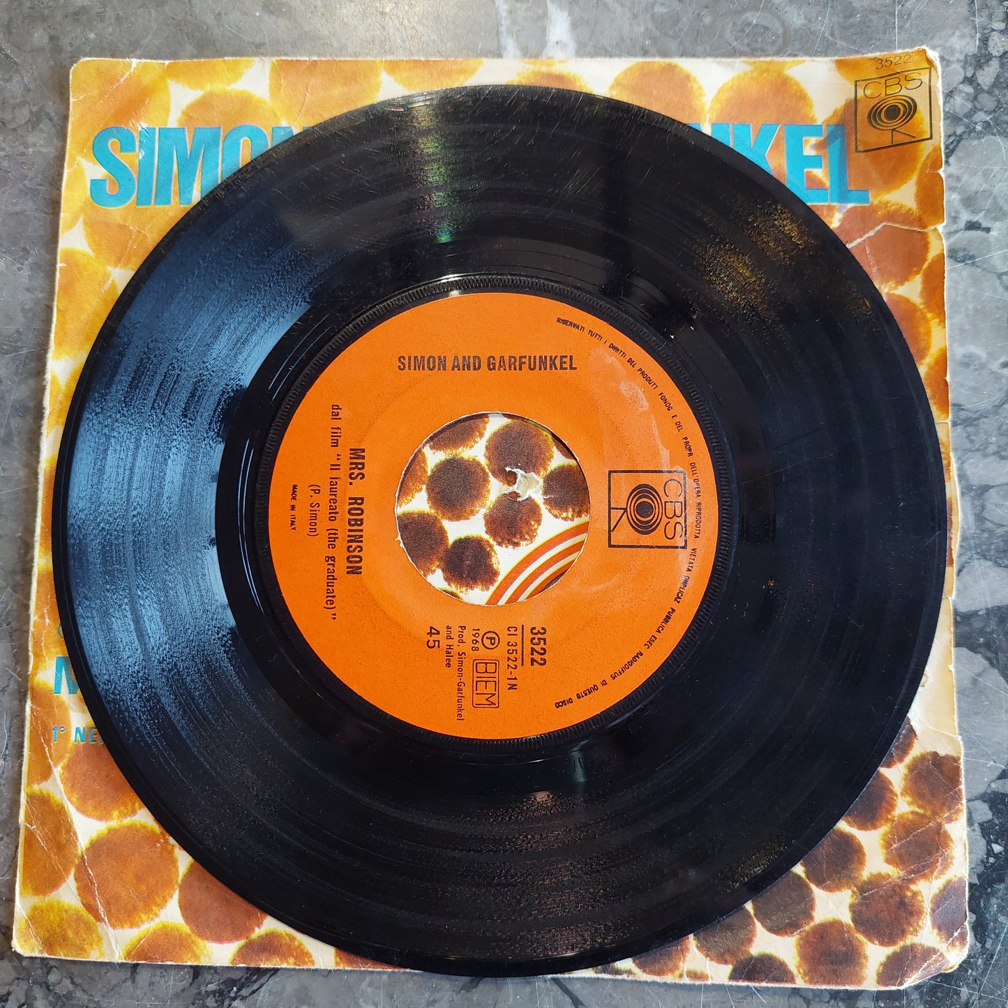 V/mrs. Robinson/scarborough Fair - Simon And Garfunkel (45 Giri)*