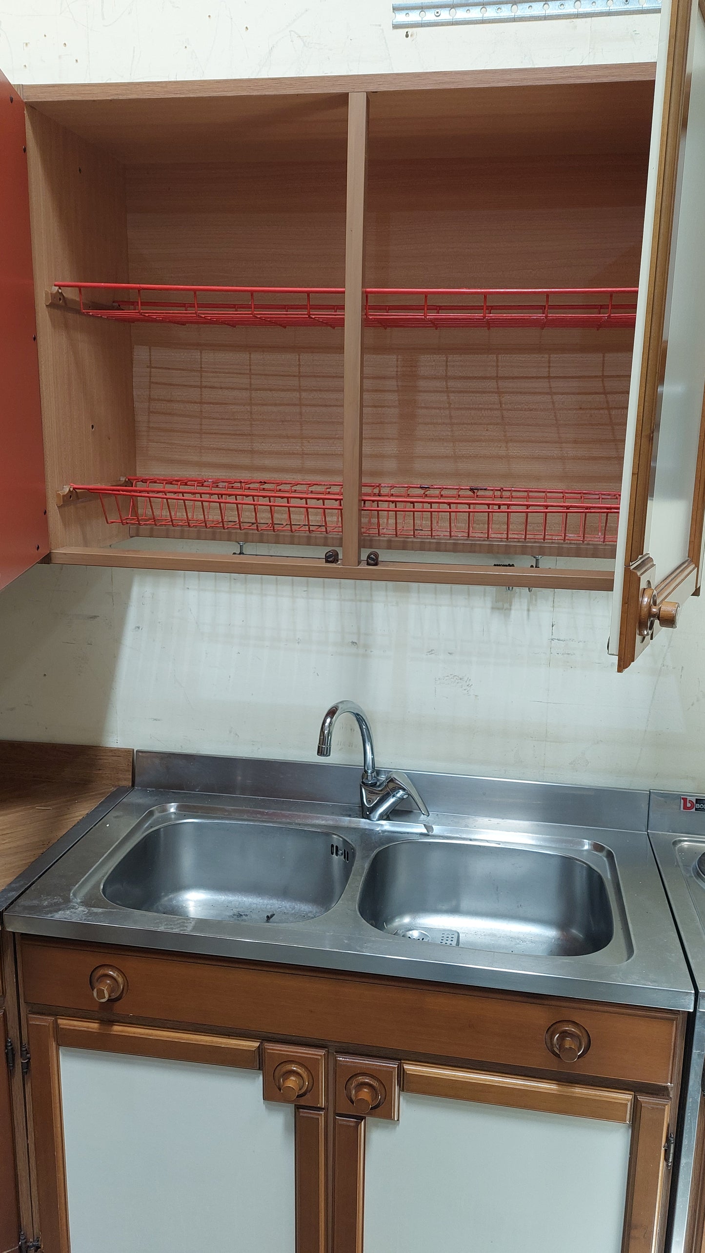 Cucina Angolare Legno Bicolore Cm260+335