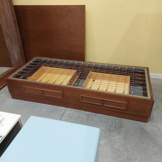 Letto Legno Singolo Con Rete Metallo 2/cassetti