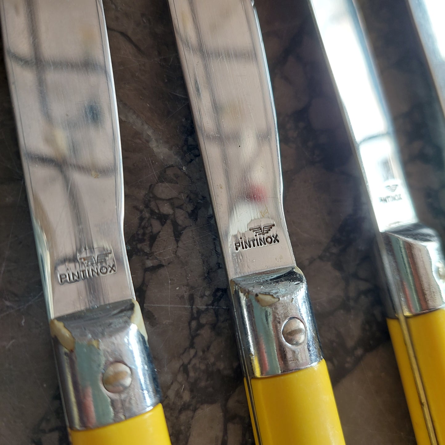 Set/8 Coltelli Pintinox Manico Giallo