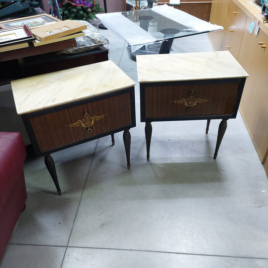 Coppia Comodini Anni '50 Cm57x36x62