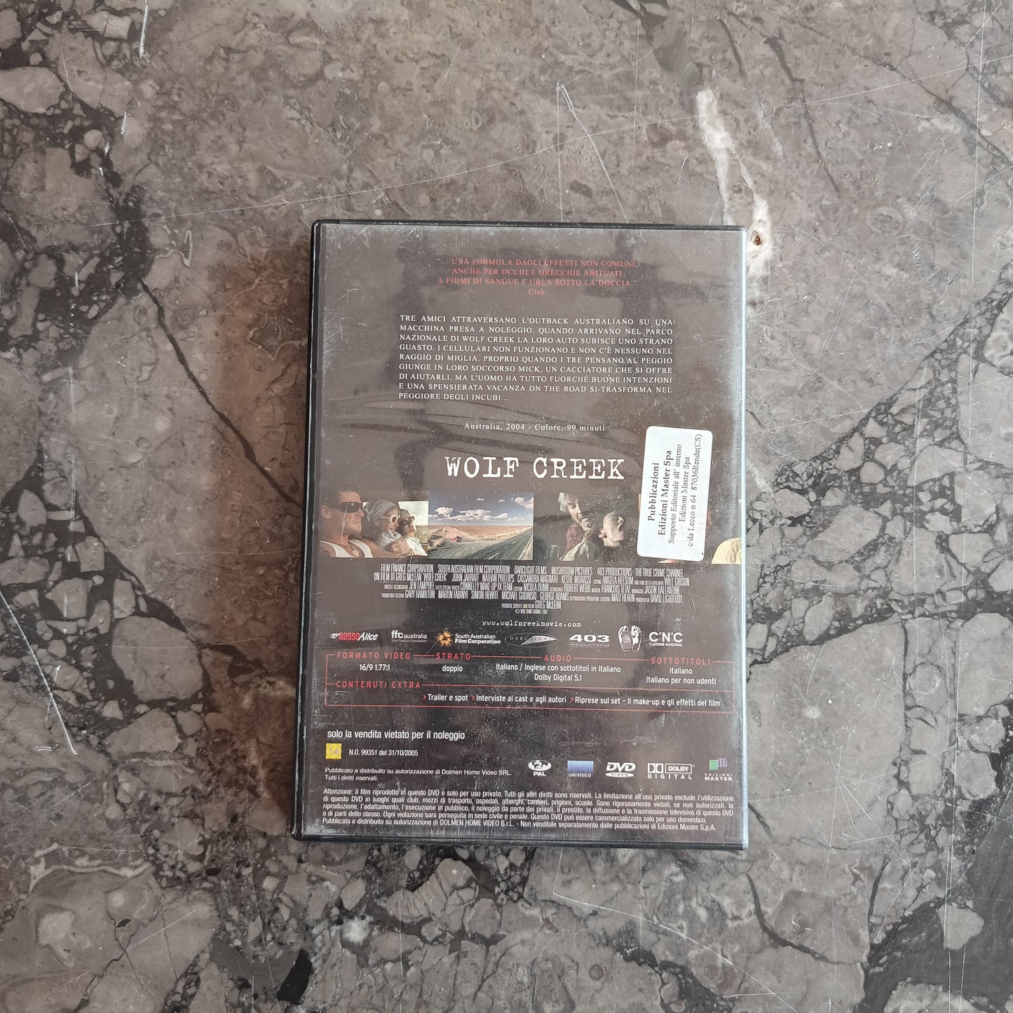 Dvd/wolf Creek