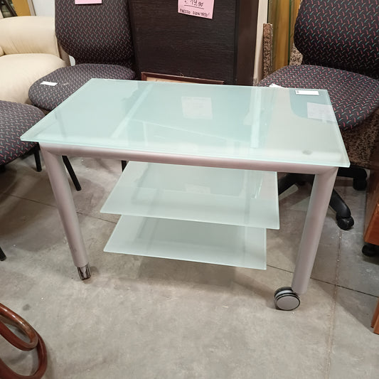 Carrello Porta Tv Metallo/vetro Cm85x48x61h