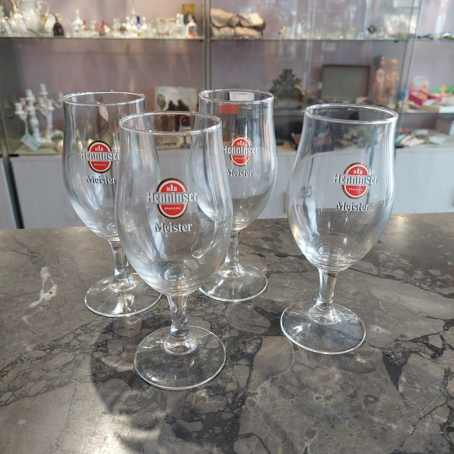 Set/4 Calici Birra Henninger Meister