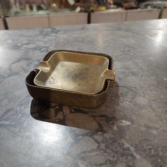 Set/4 Posacenere Ottone Vintage