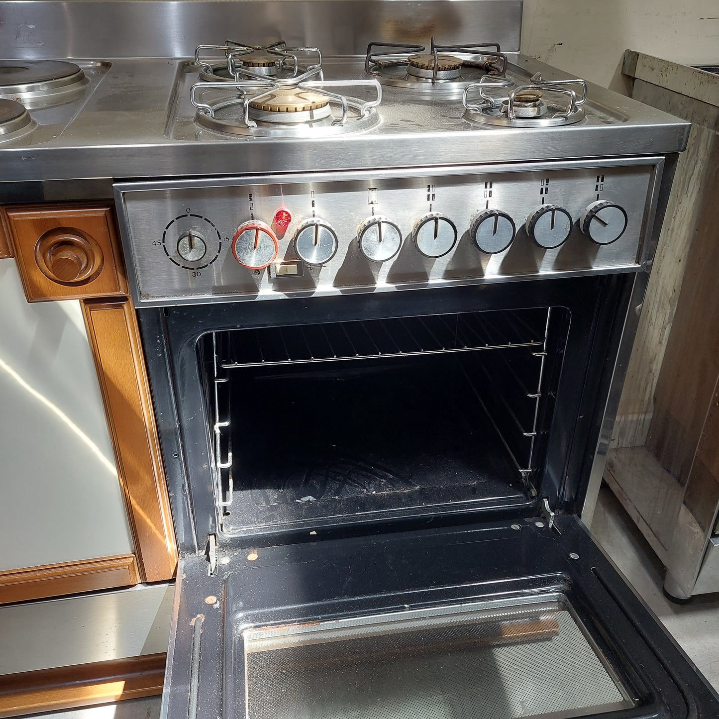 Cucina Angolare Legno Bicolore Cm260+335