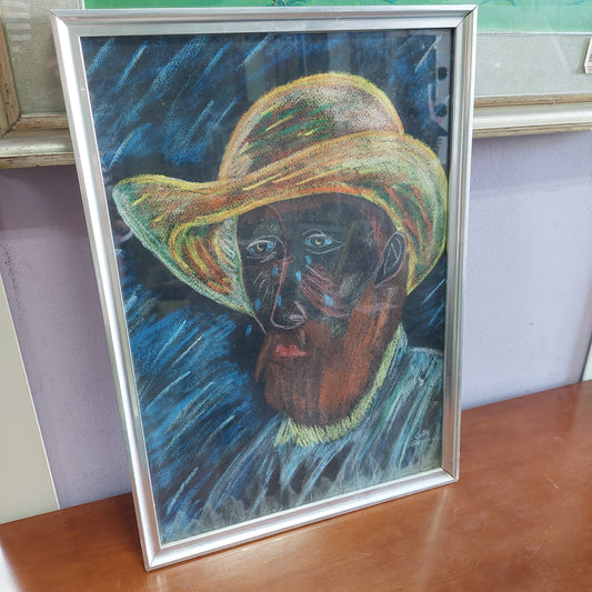 Quadro Ritratto Van Gogh Di Cetty Germanà Cm37x52,5