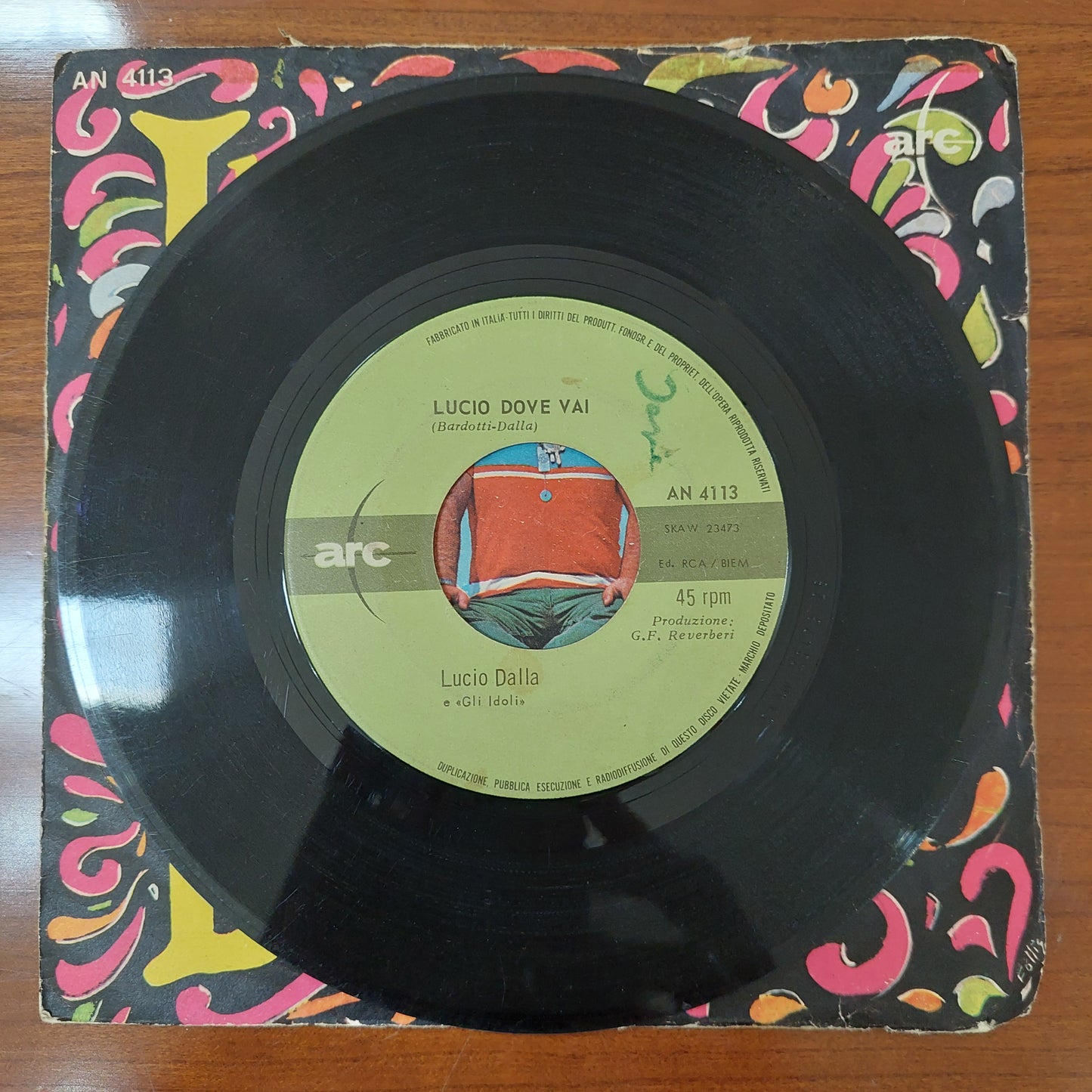 V/lucio Dove Vai - Lucio Dalla (45 Giri)*