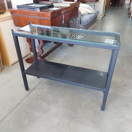 Consolle Ferro/vetro Cm91,5x33x73h