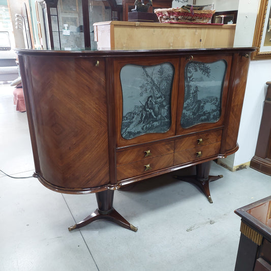 Mobile Bar Legno*/vetro 4/s 4/c Anni '50 Cm187x48x124h