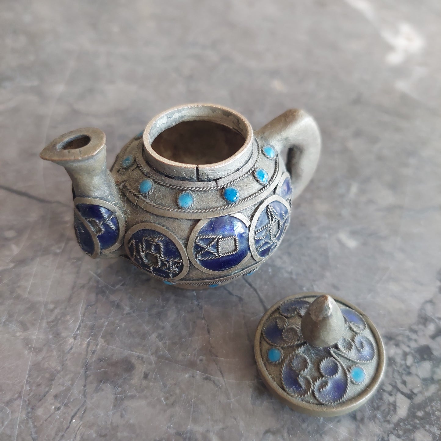 Mini Teierina Orientale Argentone Smaltato