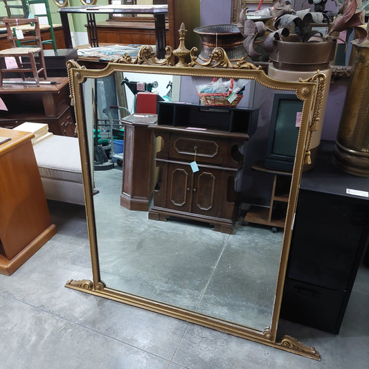 Specchio Legno Oro St. Impero Cm135x136