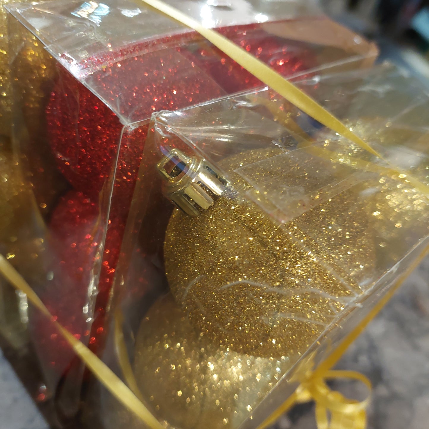 Set 18 Palline Oro/rosso