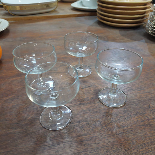Set/4 Calici Coppe Vetro