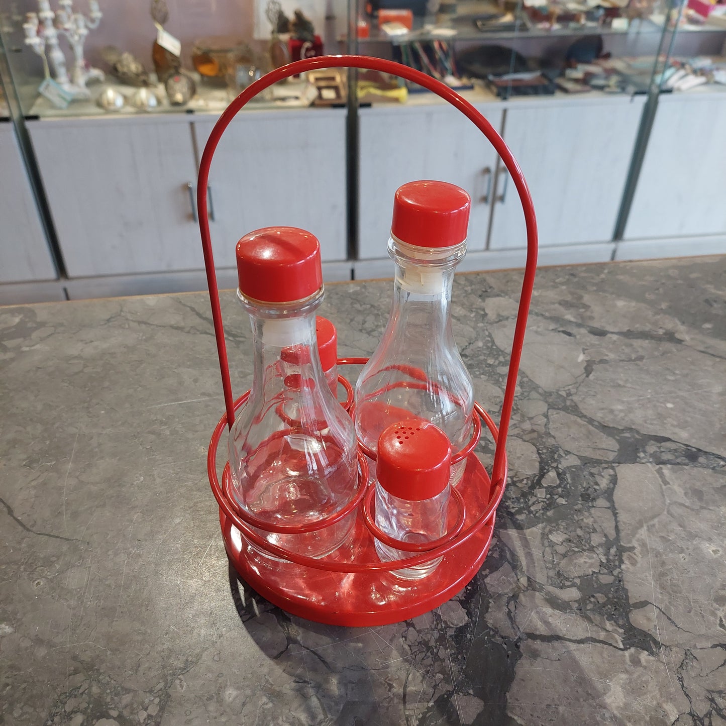 Set* Olio/aceto/sale/pepe In Vetro/plastica