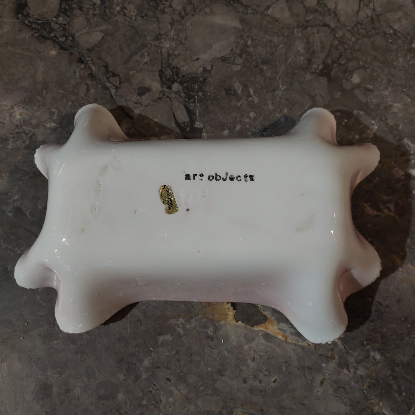 Svuotatasche Ceramica Rosa Art Objects Anni 50 Vintage