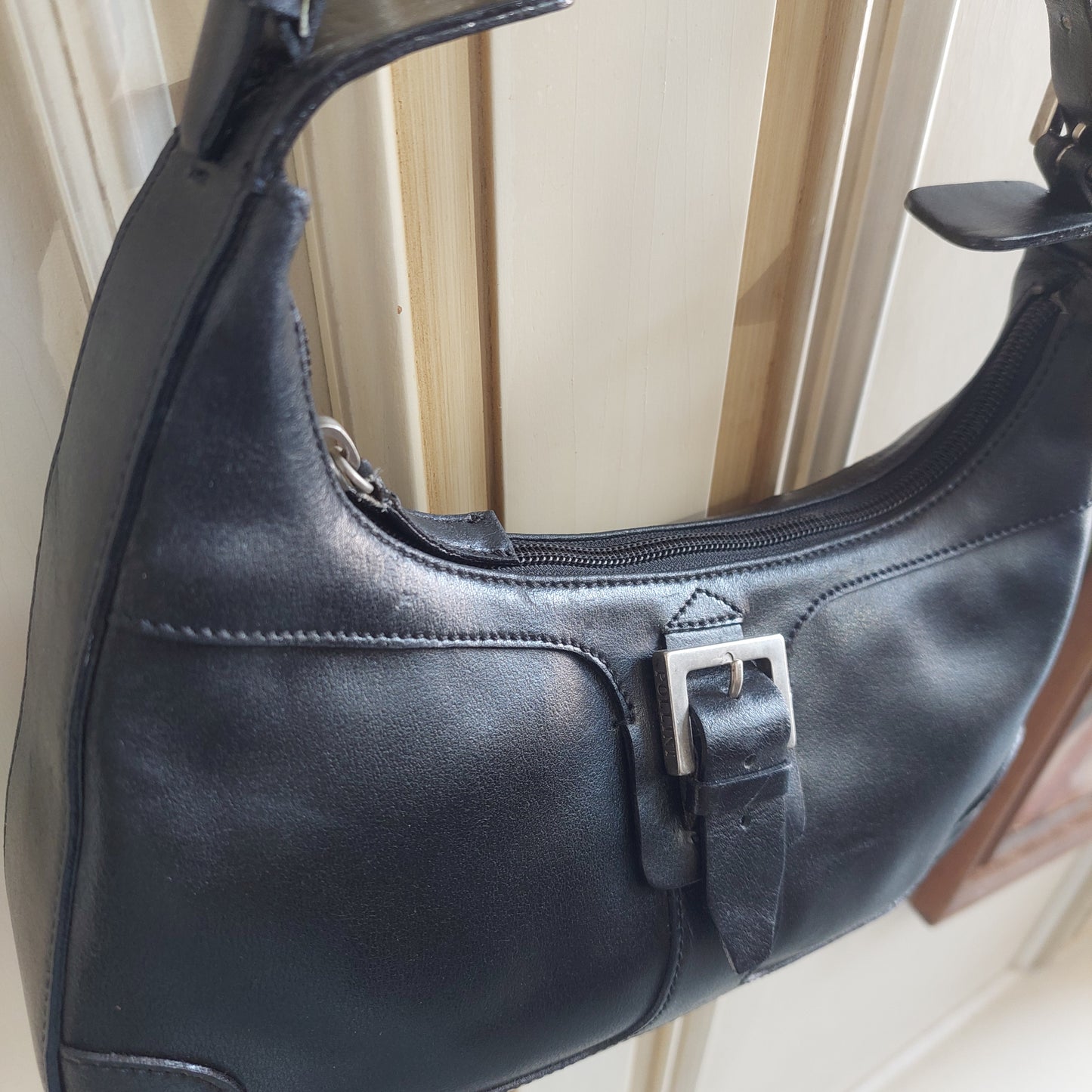 Borsa Pelle Nera Pollini